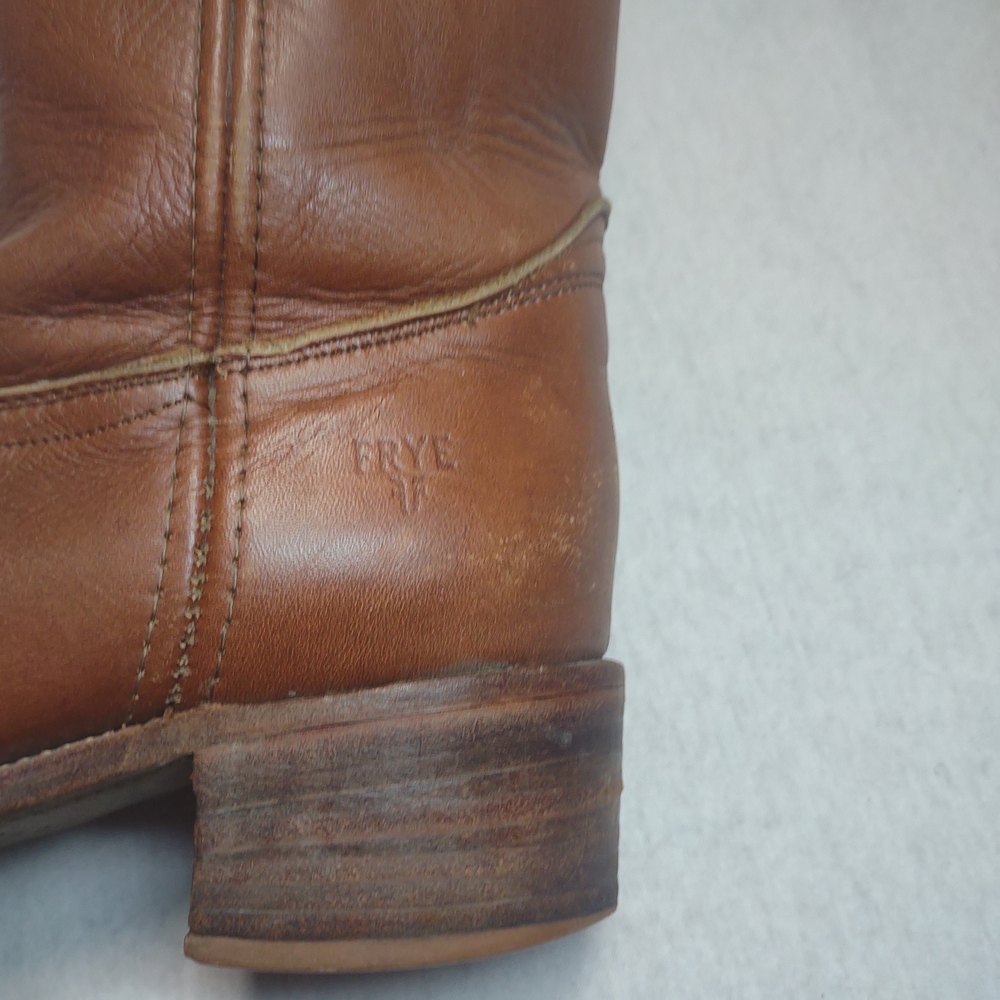 $498 Frye Campus 14L Boot, Handcrafted Knee-High Boot| Sz:10 EE Color: Saddle - Picture 7 of 9